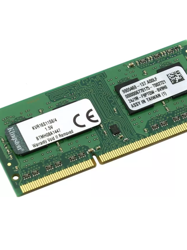 Оперативная память для ноутбука Kingston KVR16S11S8/4 | DDR3 | 1x4 GB | 1600 MHz , в Узбекистане