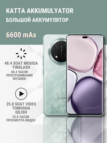 Смартфон Honor X9c, беспроводная колонка + гифтбокс Honor в подарок, Светло-синий, 8/256 GB, купить недорого