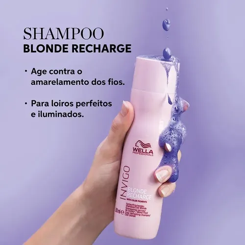 Шампунь Wella Professionals Invigo Blonde Recharge, 250 мл, в Узбекистане