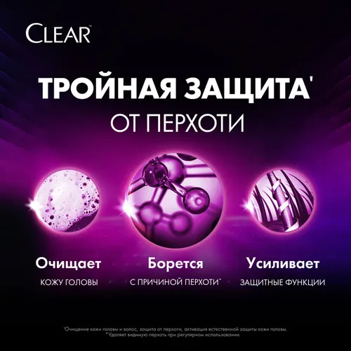 Шампунь против перхоти Clear Основной уход антибактериальный эффект питание кожи головы, 400 мл, в Узбекистане