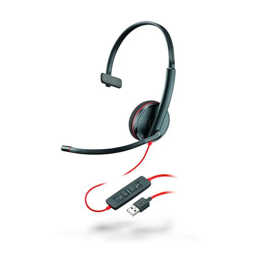 Компьютерная гарнитура Plantronics BlackWire C3210 USB-A, Черный