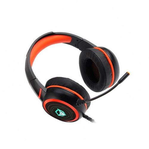 Игровые наушники Meetion MT-HP030 USB Gaming Headset Backlit, Черно-оранжевый, в Узбекистане