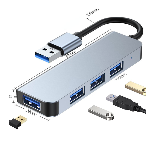 Адаптер-переходник 5в1, USB-A, USB-C, купить недорого