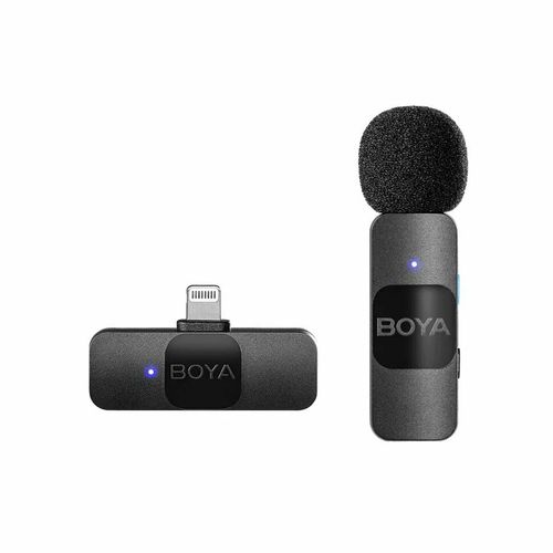 Микрофон Boya BY-V1 Ultracompact 2.4GHz Wireless Microphone System, Черный, купить недорого