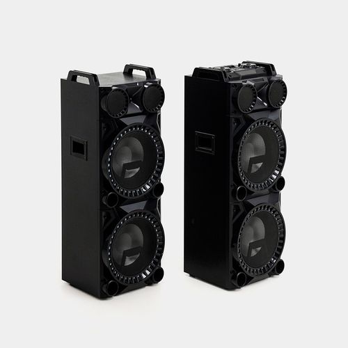 Портативные колонки Subwoofer 2813 L/R с караоке микрофоном, Черный