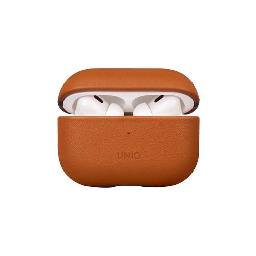 Чехол для наушников Uniq Terra Leather Case для AirPods Pro 2, Коричневый