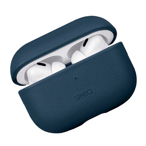 Чехол для наушников Uniq Terra Leather Case For AirPods Pro 2, Синий, купить недорого