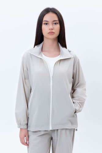 Женская ветровка средняя длина Terra Pro AW24WES-21174, Light Grey