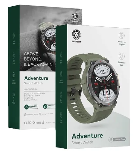 Смарт-часы Green Lion Adventure, Зеленый, 36 mm, в Узбекистане