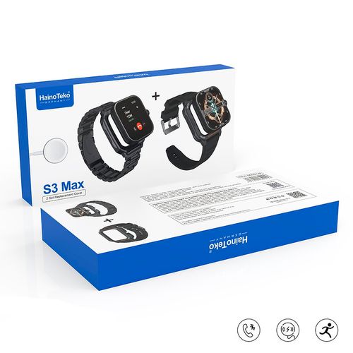 Смарт часы HainoTeko S3 Max, Черный, 49 mm, купить недорого