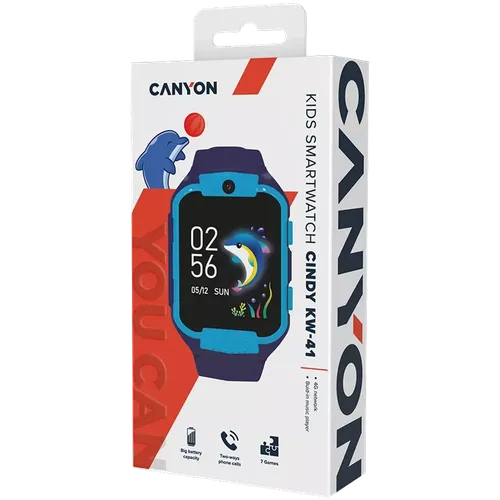 Canyon Cindy KW-41 bolalar smart soati, Ko‘k 42 mm, O'zbekistonda