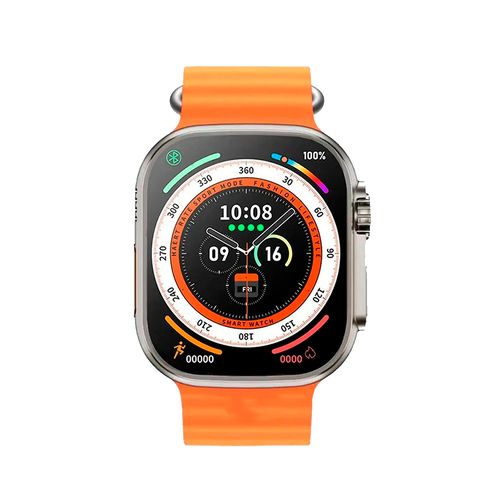 Smart soat T800 Ultra, Kumush-zarg‘aldoq, 49 mm, в Узбекистане