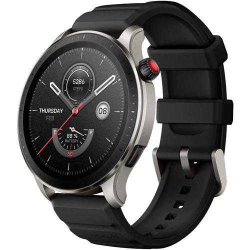 Amazfit GTR 4 smart soati, Kumush-qora, 36 mm