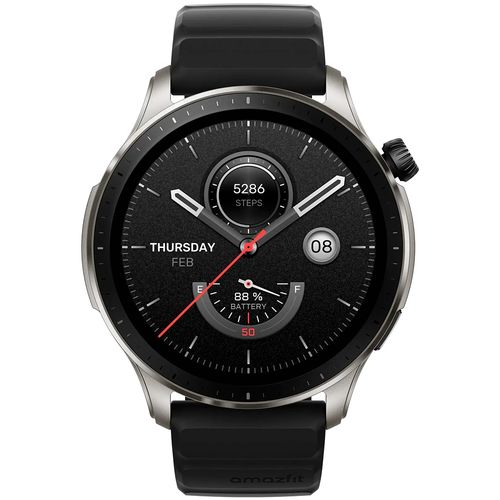 Amazfit GTR 4 smart soati, Kumush-qora, 36 mm, купить недорого