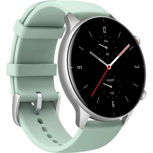 Смарт-часы Amazfit GTR 2e, Серебристый-Зеленый, 35 мм, в Узбекистане