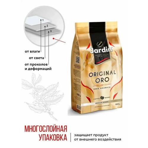 Кофе в зернах Jardin Original Oro, 1 кг, в Узбекистане