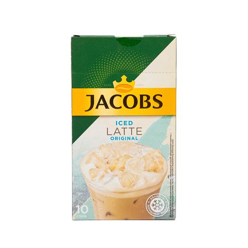 Кофе растворимый Jacobs Iced Latte Original, 21.5 гр, 10 шт, фото