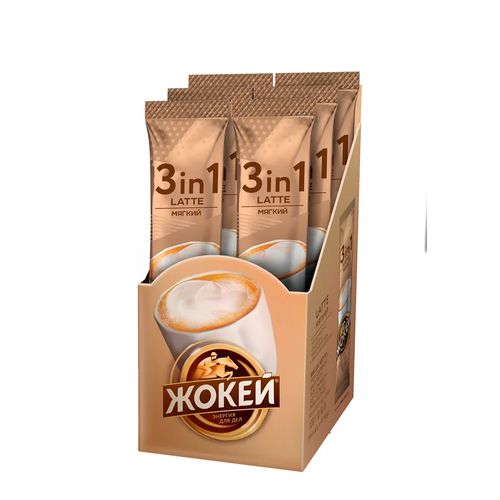 Кофе растворимый Жокей Latte 3 в 1 мягкий, 12 гр, 10 шт