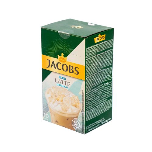 Кофе растворимый Jacobs Iced Latte Original, 21.5 гр, 10 шт, купить недорого