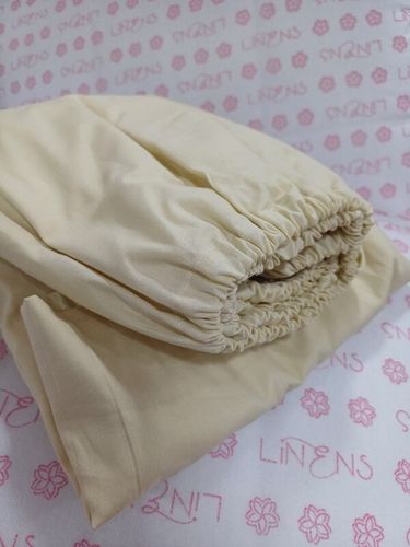 Простыня на резинке Linens 11338, Айвори, 90x200x25 cм, в Узбекистане