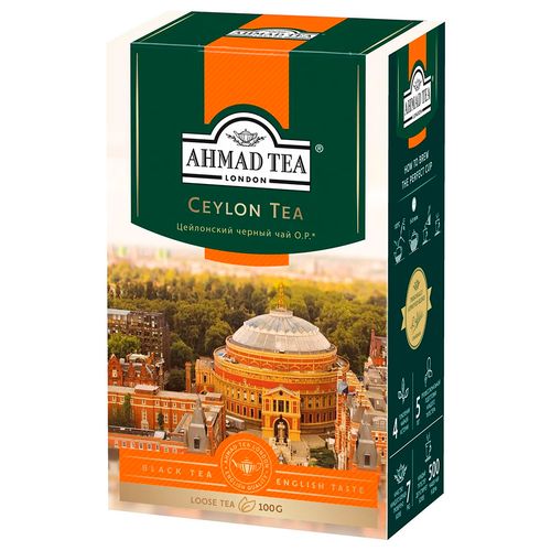 Листовой чай черный Ahmad Tea Ceylon Tea Orange Pekoe, 100 гр