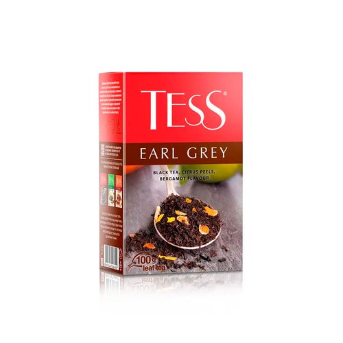 Листовой чай черный Tess Earl Grey, 100 гр, в Узбекистане