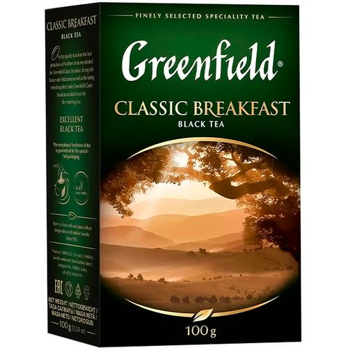 Листовой чай черный Greenfield Classic Breakfast, 100 гр