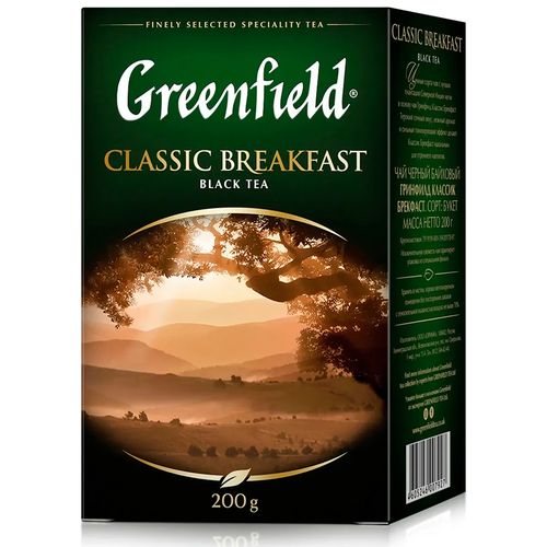 Листовой чай черный Greenfield Classic Breakfast, 200 гр, купить недорого