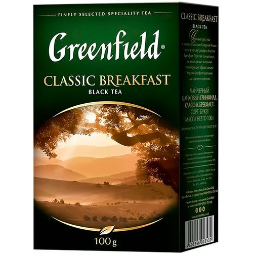 Листовой чай черный Greenfield Classic Breakfast, 100 гр, купить недорого