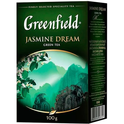 Листовой чай зеленый Greenfield Jasmine Dream, 100 гр, купить недорого