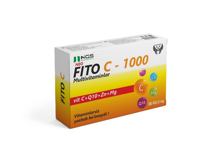 Neo FitoC-1000 kapsulalaridagi vitamin-mineral kompleksi