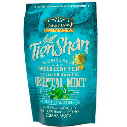 Листовой чай зеленый TienShan Oriental Mint, 50 гр, купить недорого