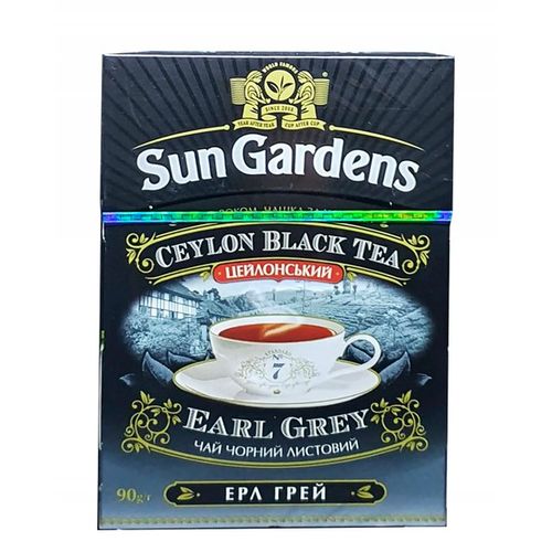 Листовой чай черный Sun Gardens Earl Grey, 90 гр