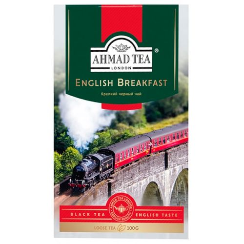 Листовой чай черный Ahmad Tea English Breakfast, 100 гр, купить недорого