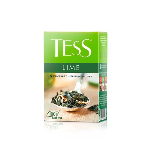 Листовой чай зеленый Tess Lime, 100 гр, купить недорого