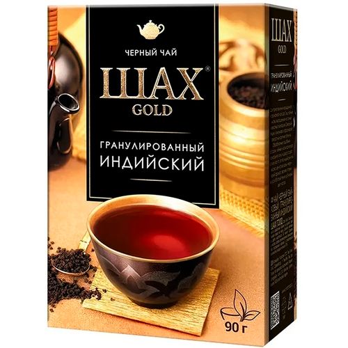 Гранулированный чай черный Шах Gold Индийский, 90 гр, купить недорого