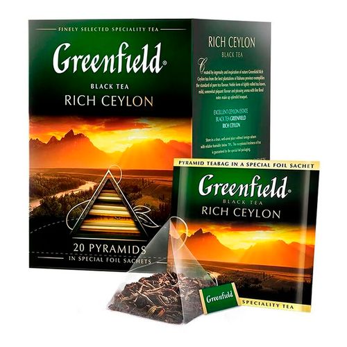 Чай черный в пирамидках Greenfield Rich Ceylon, 20 шт, купить недорого