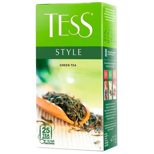 Чай зеленый в пакетиках Tess Style, 25 шт, купить недорого