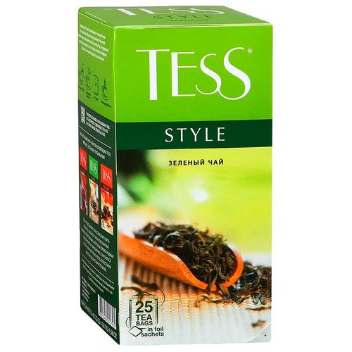 Чай зеленый в пакетиках Tess Style, 25 шт, в Узбекистане