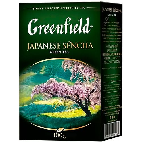 Листовой чай зеленый Greenfield Japanese Sencha, 100 гр, фото