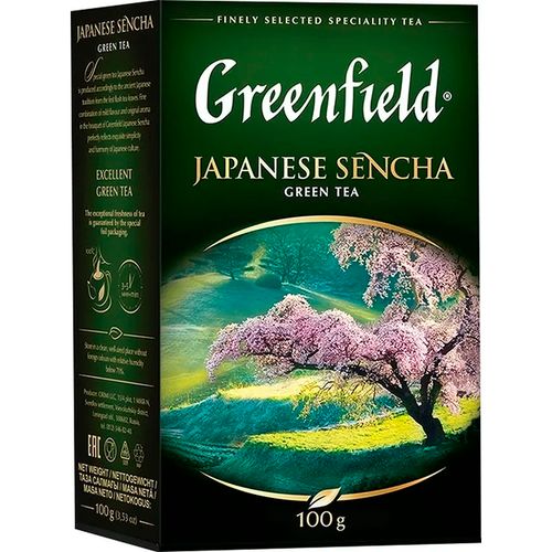 Листовой чай зеленый Greenfield Japanese Sencha, 100 гр, в Узбекистане