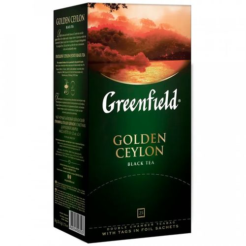 Чай черный в пакетиках Greenfield Golden Ceylon, 25 шт, купить недорого