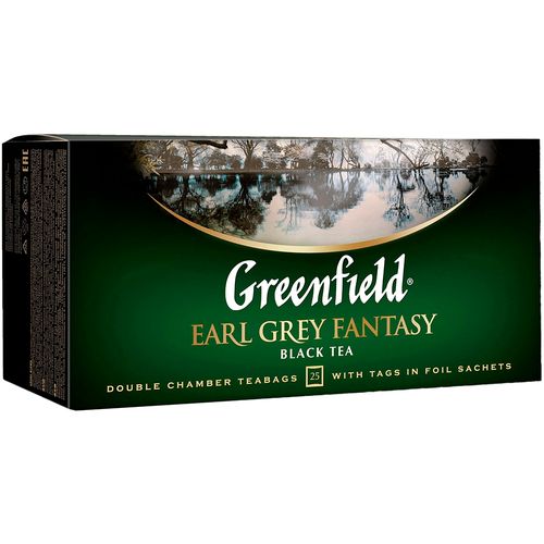 Чай черный в пакетиках Greenfield Earl Grey Fantasy, 25 шт, в Узбекистане