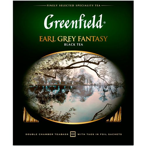 Чай черный в пакетиках Greenfield Earl Grey Fantasy, 100 шт, в Узбекистане