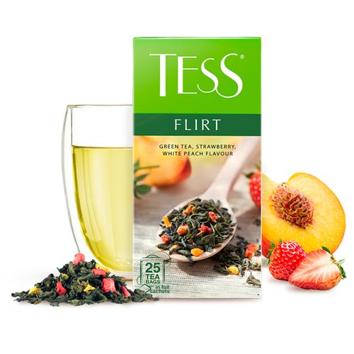 Чай зеленый в пакетиках Tess Flirt, 25 шт, sotib olish