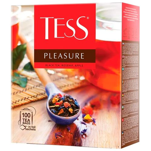 Чай черный в пакетиках Tess Pleasure, 100 шт, купить недорого