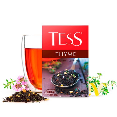 Листовой чай черный Tess Thyme, 100 гр, купить недорого