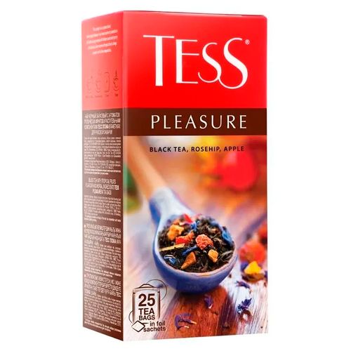 Чай черный в пакетиках Tess Pleasure, 25 шт, купить недорого