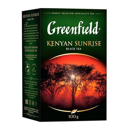 Листовой чай черный Greenfield Kenyan Sunrise, 100 гр, купить недорого