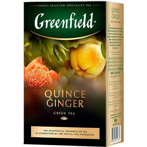 Листовой чай зеленый Greenfield Quince Ginger, 100 гр, купить недорого